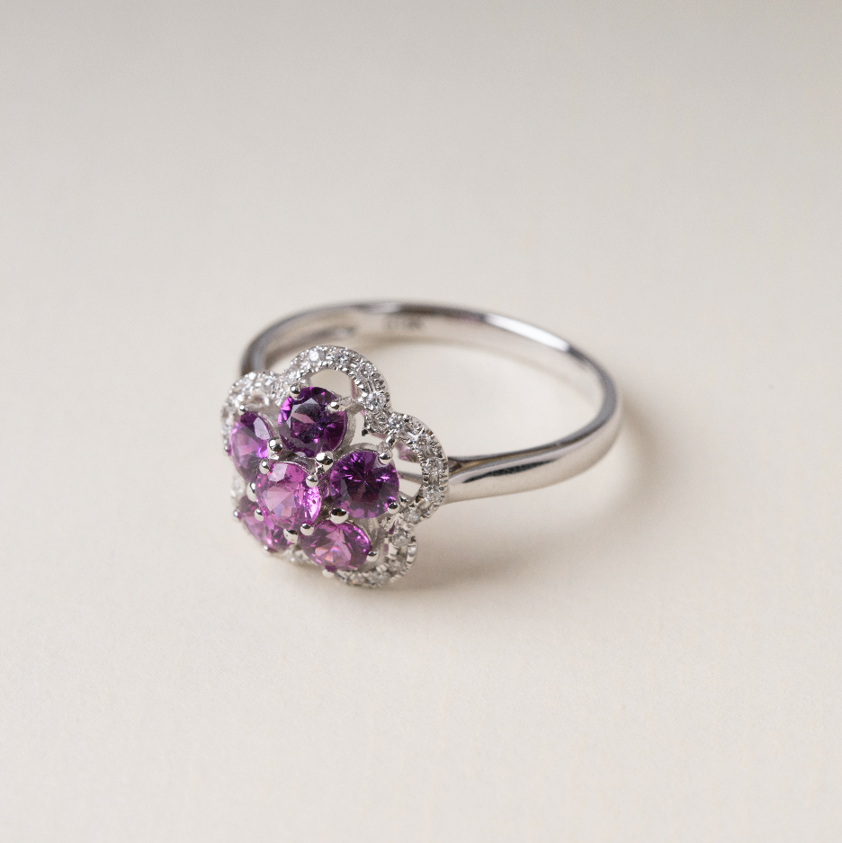 White Gold Sapphire Ring